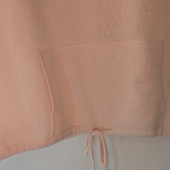 Max Studio Pink Cowl Neck Sweater with Cable Knit - Picture 5 of 7